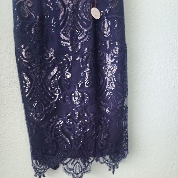 Chi chi London new with tags sequins cocktail formal midi dress - Picture 12 of 16